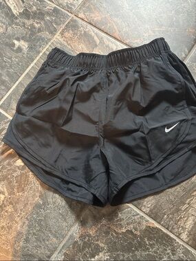 Nike Black Women's Athletic Running Shorts with Swoosh